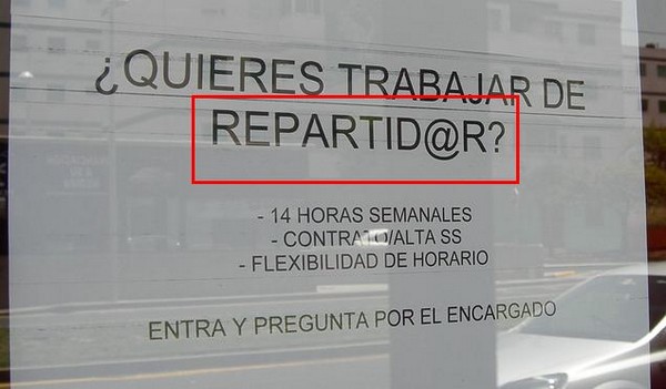 ¿Repartidor o Repartidar?