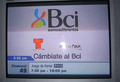 Comercial en medio de una película